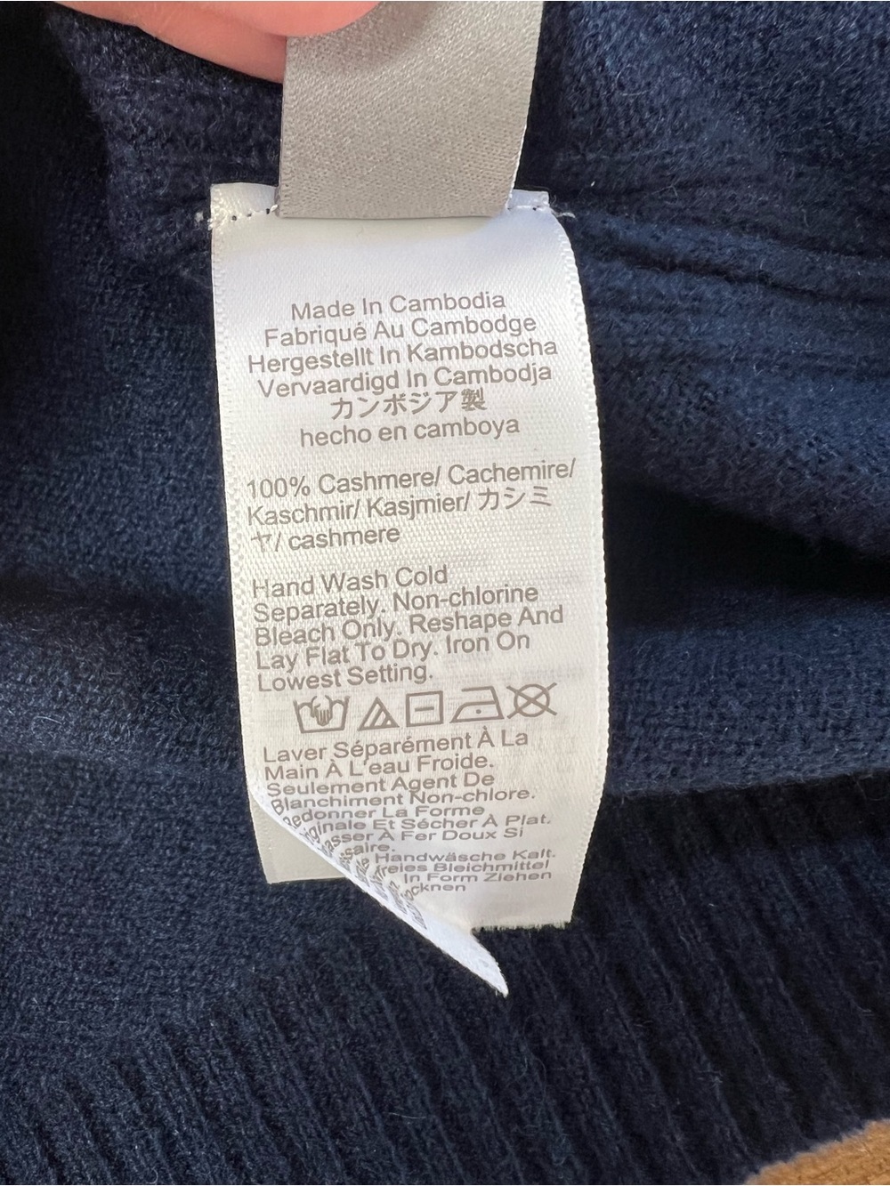 J. Crew Perfect cashmere crewneck in Navy Blue Size XXS - Picture 8 of 10